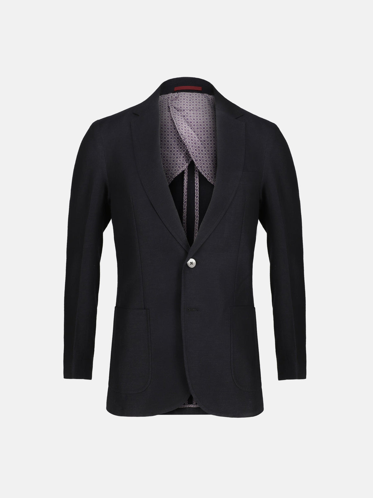 Navy Blue Wool Blazer