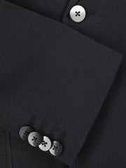 Navy Blue Wool Blazer