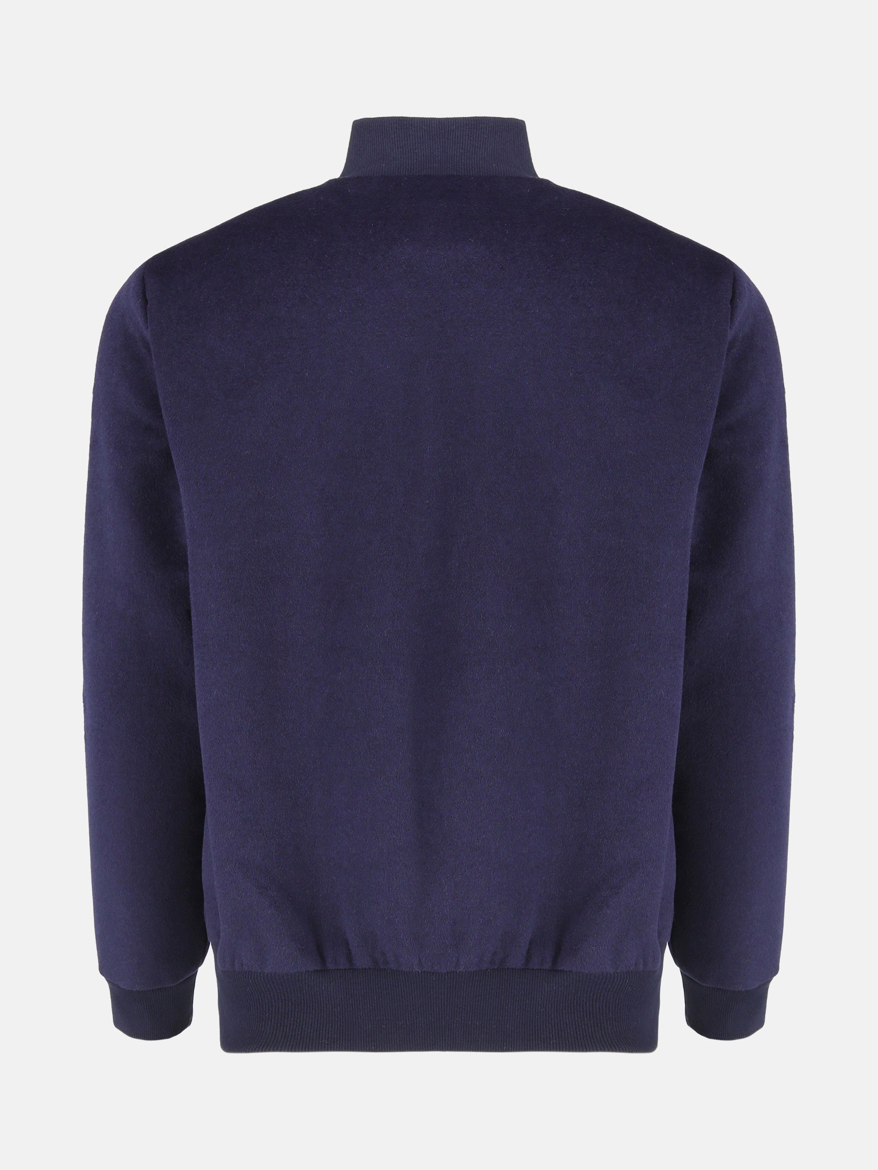 Navy Blue Wool Bomber Jacket - Limited Edition