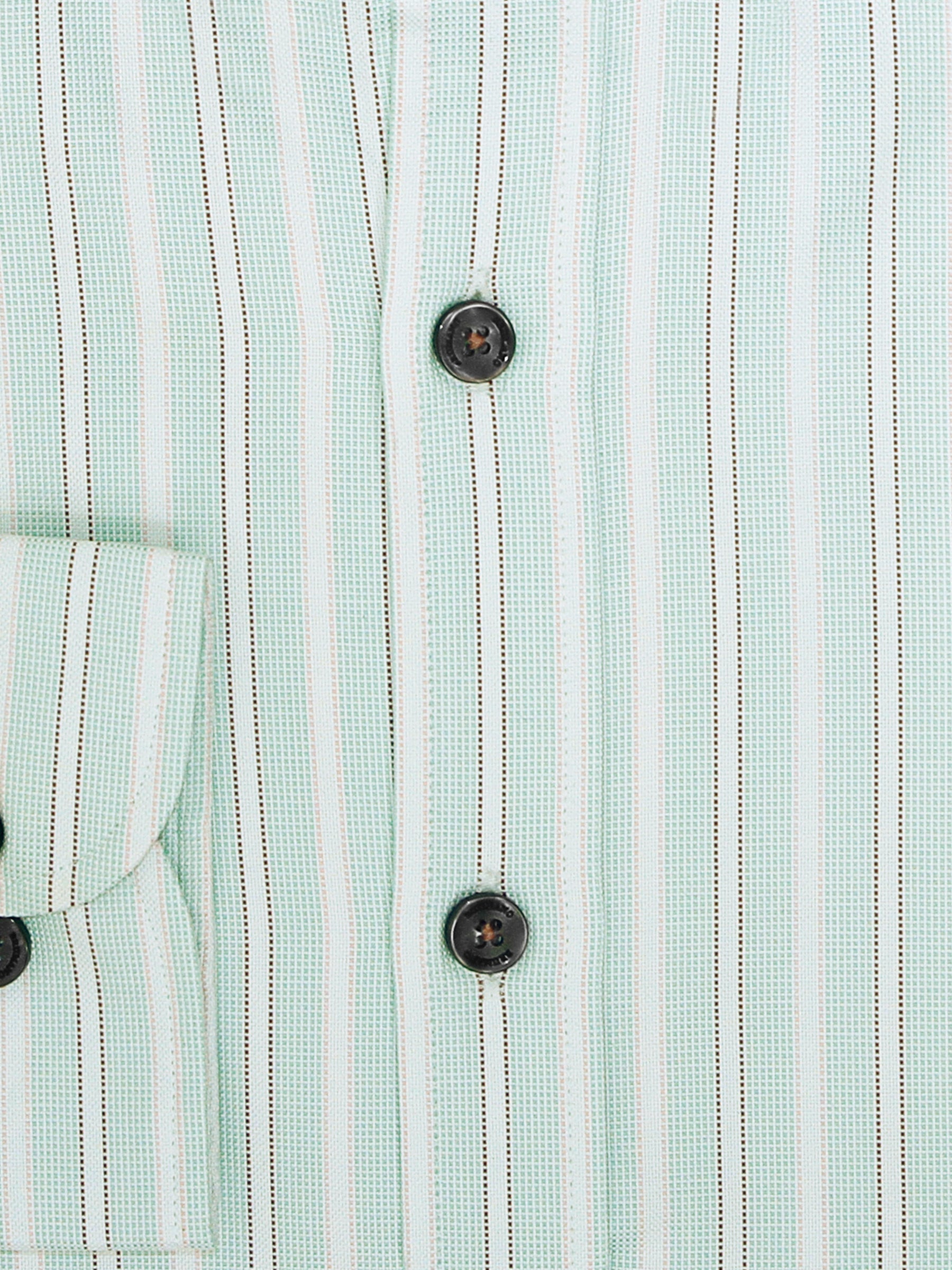 Light Green Striped Button Down Shirt