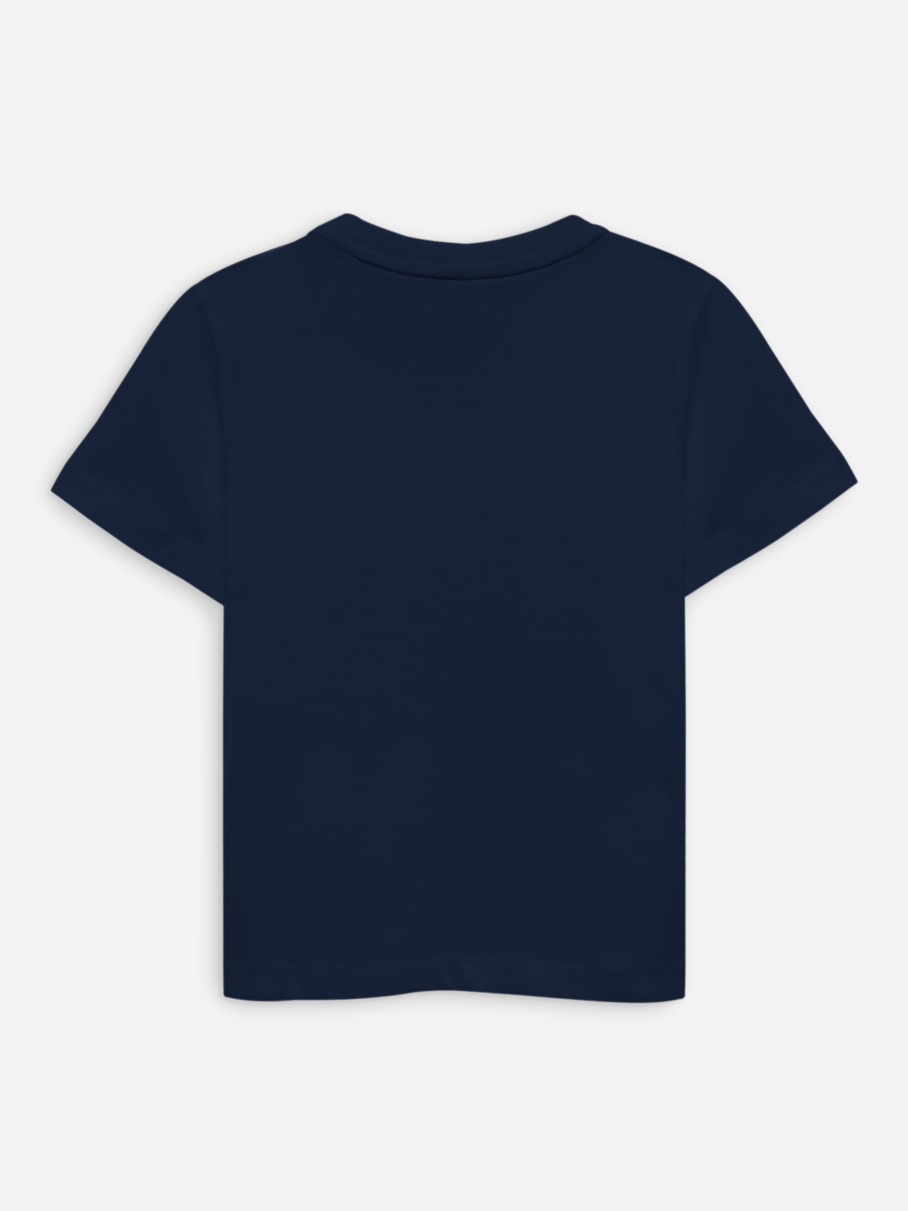 Navy Blue 'Joystick' Printed Casual T-Shirt