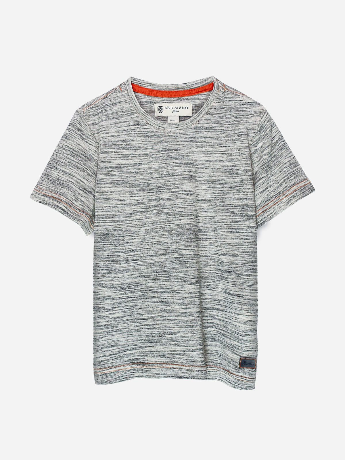Off White Injected Short Sleeve Casual T-Shirt