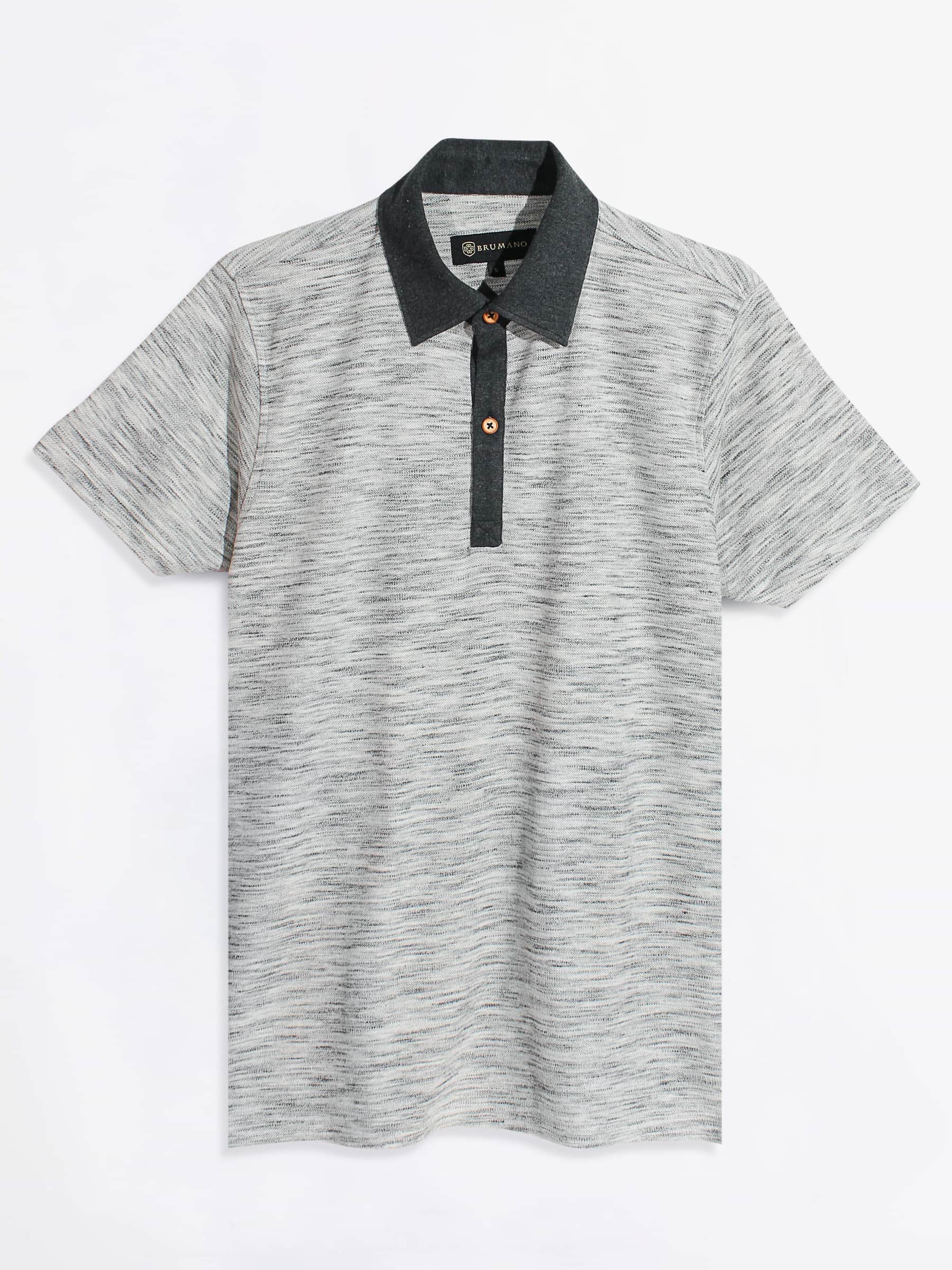Off White Pique Polo Shirt