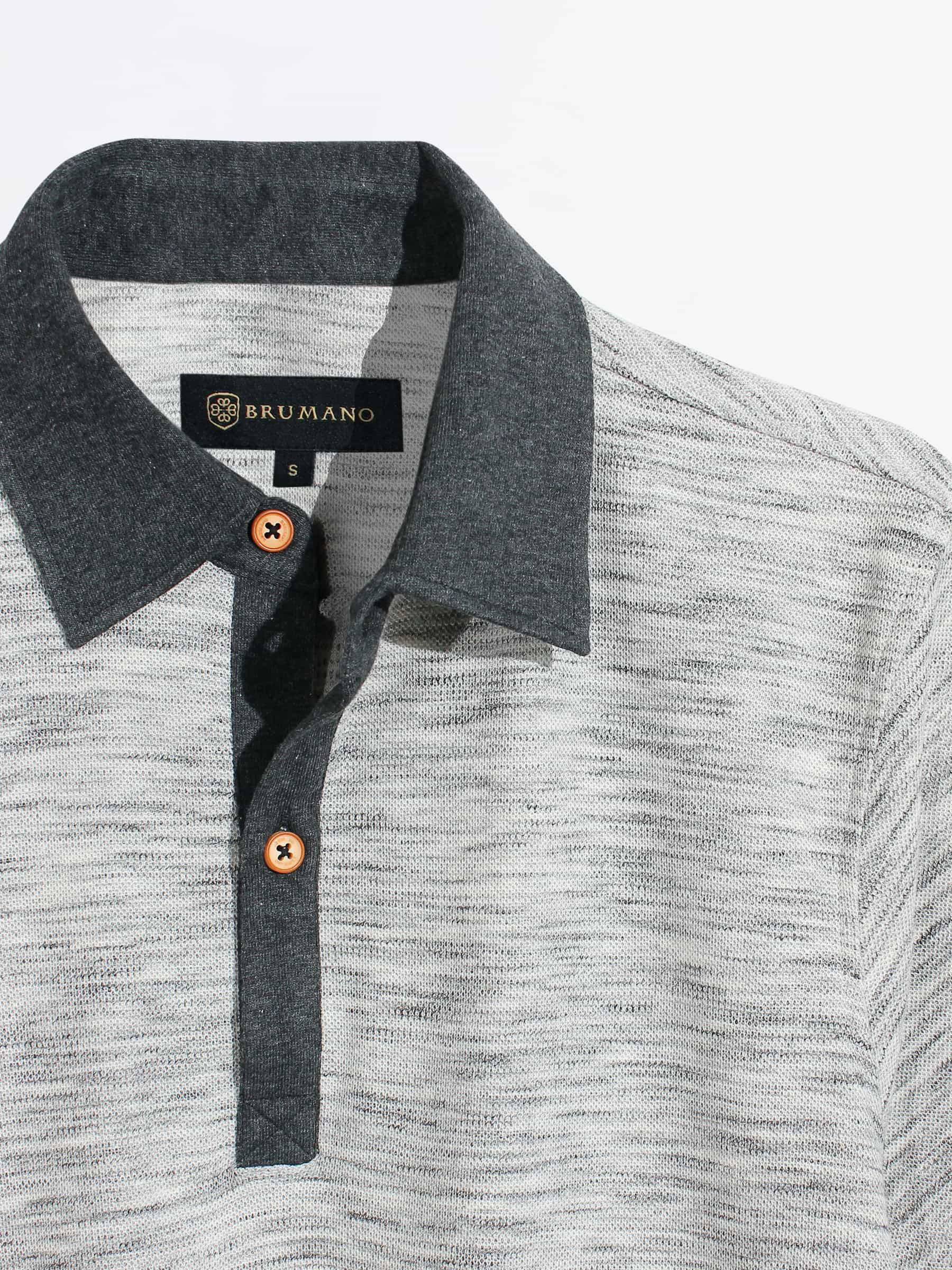 Off White Pique Polo Shirt