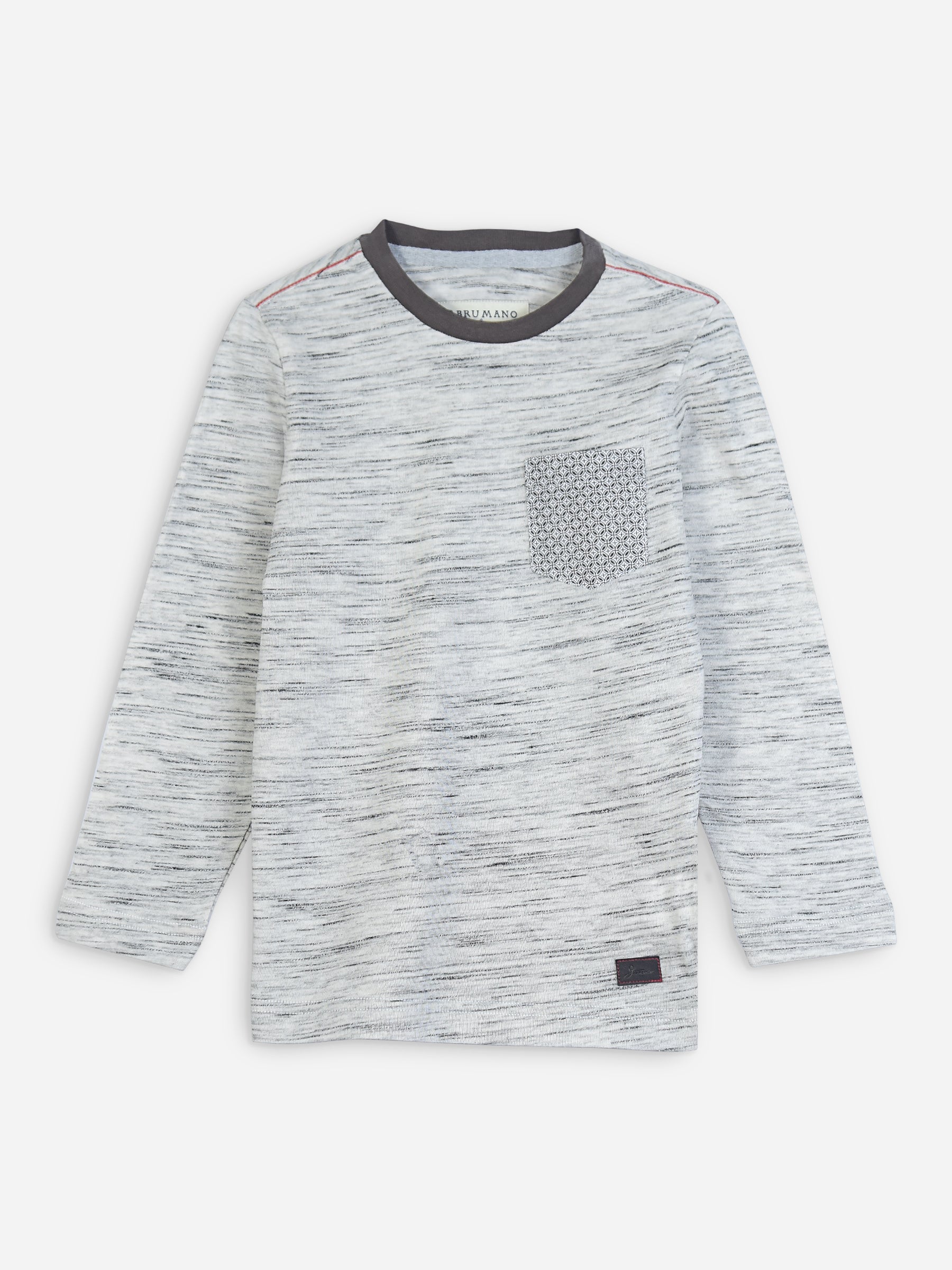 Off-White Injected Long Sleeve Casual T-Shirt