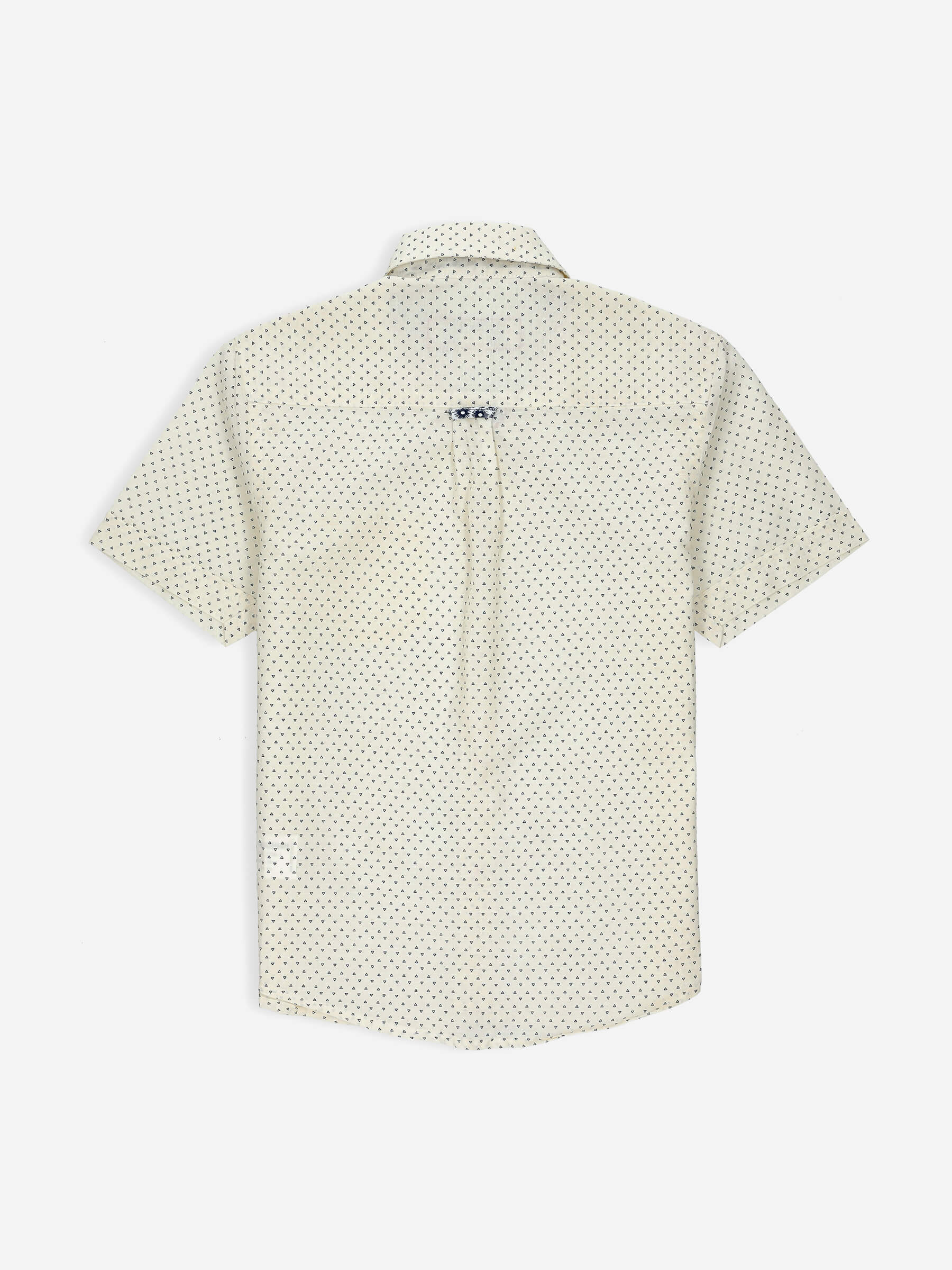 Off-White Triangle Printed Short Sleeve Casual Shirt