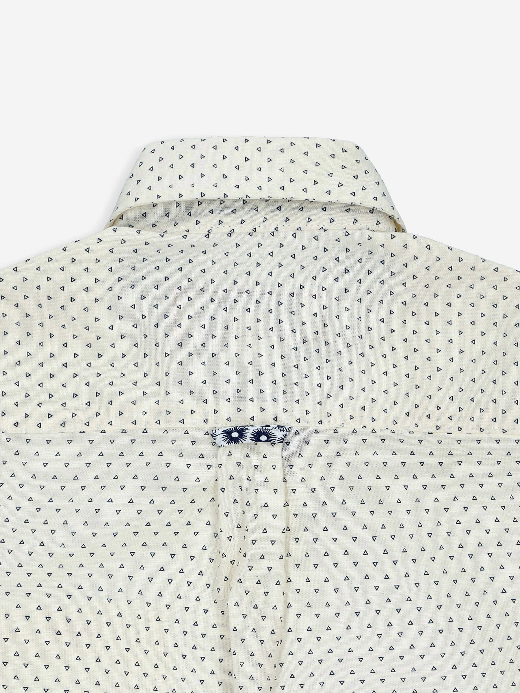 Off-White Triangle Printed Short Sleeve Casual Shirt