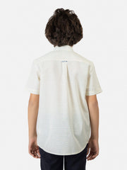 Off-White Triangle Printed Short Sleeve Casual Shirt