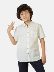 Off-White Triangle Printed Short Sleeve Casual Shirt