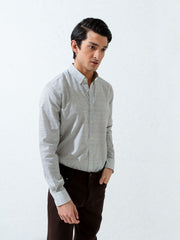 Olive Floral Printed Shirt