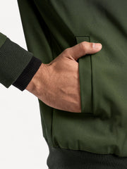 Olive Green Bomber Jacket