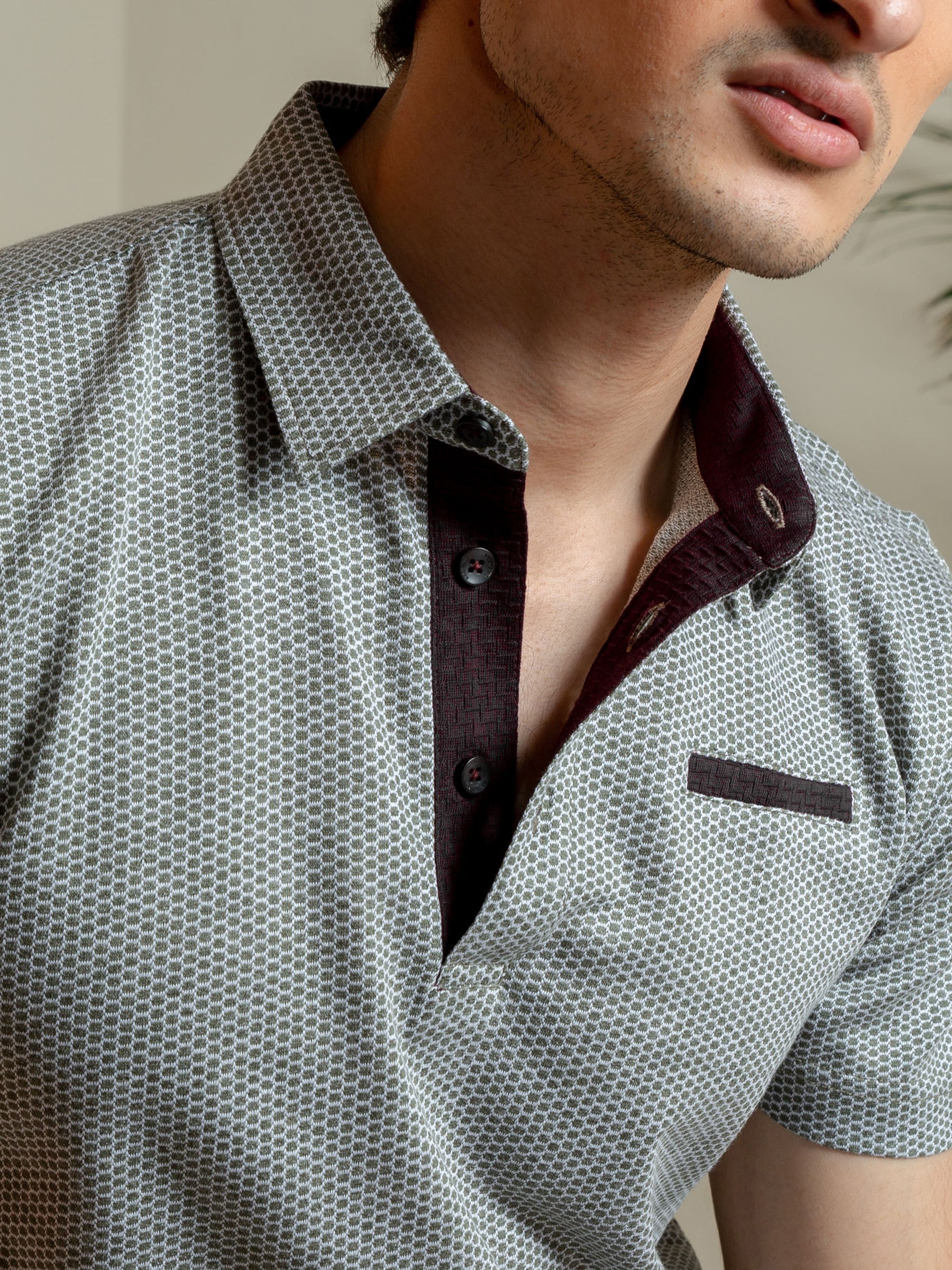 Olive Green Mercerized Polo Shirt