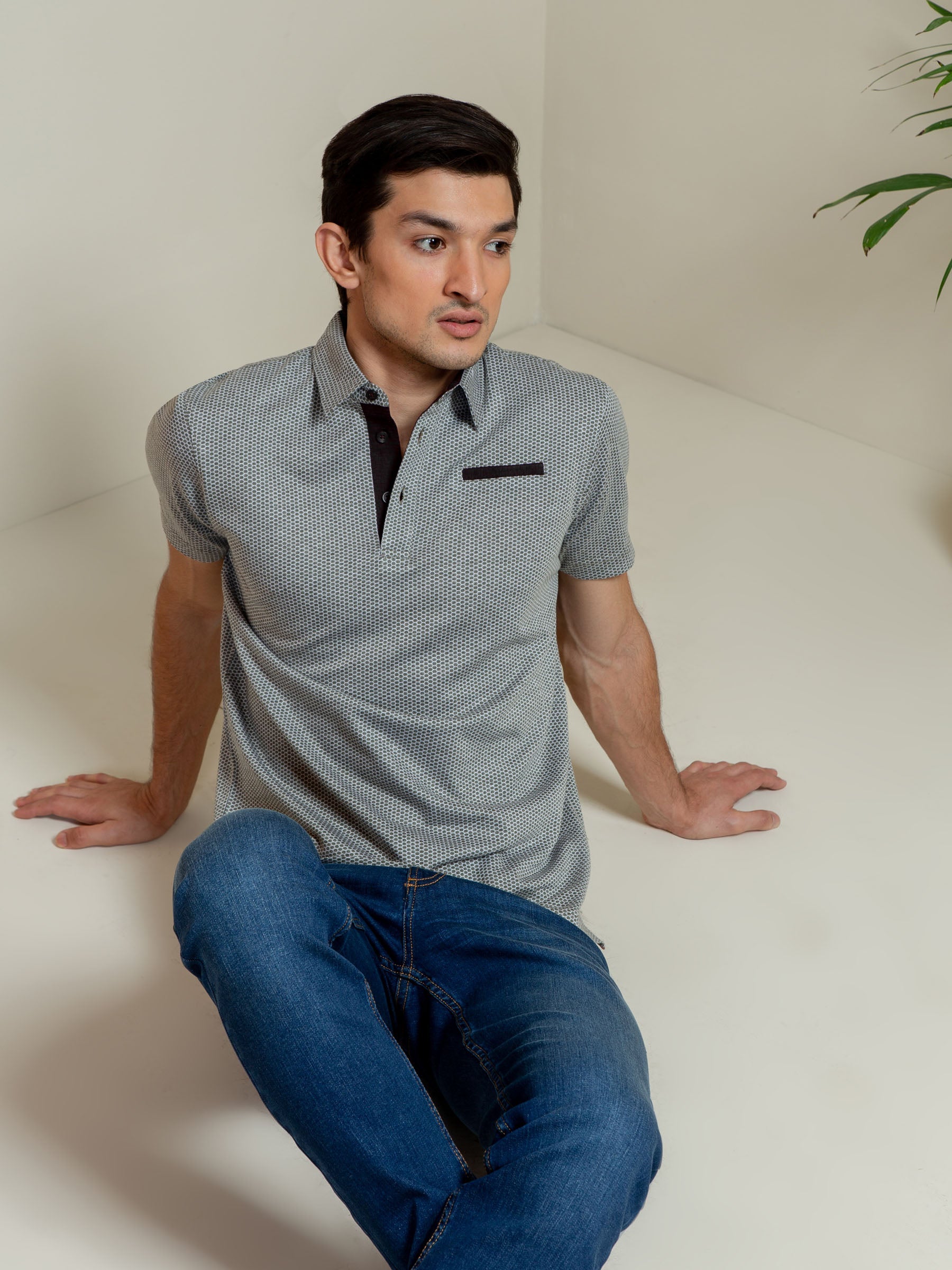 Olive Green Mercerized Polo Shirt