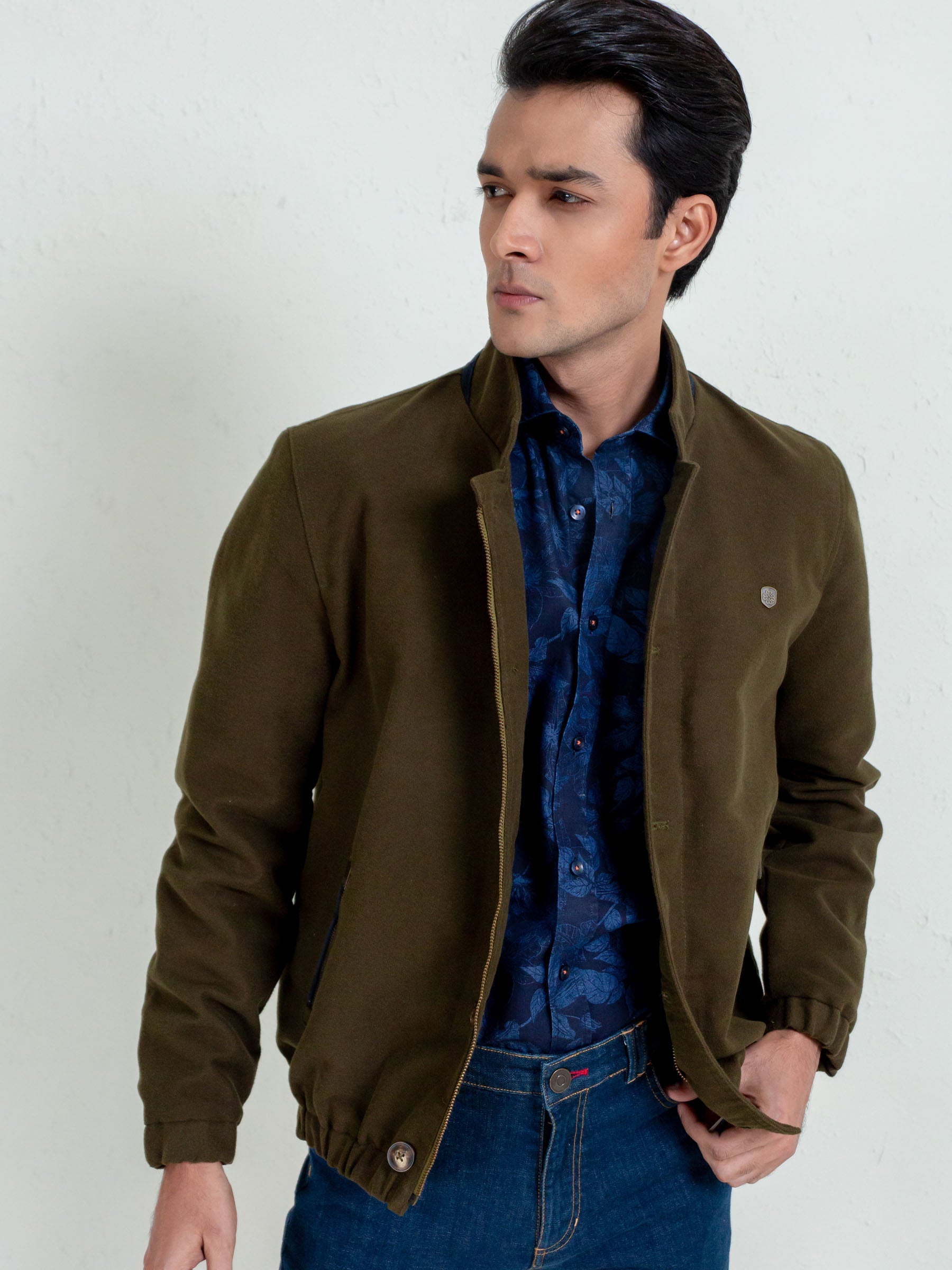 Olive Green Moleskin Jacket – Limited Edition