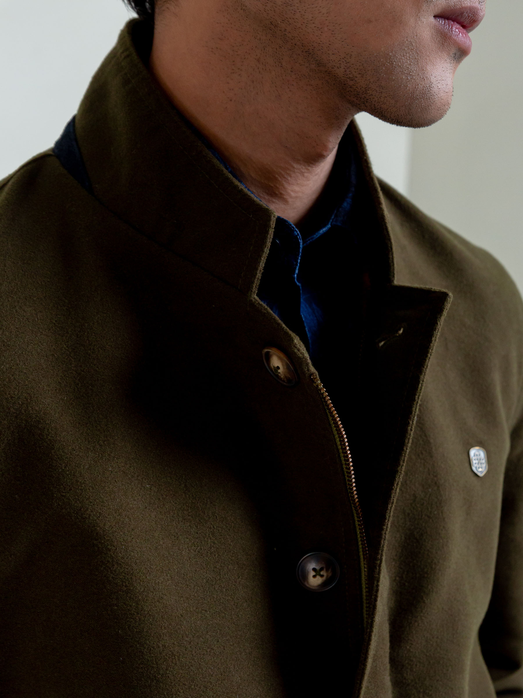 Olive Green Moleskin Jacket – Limited Edition