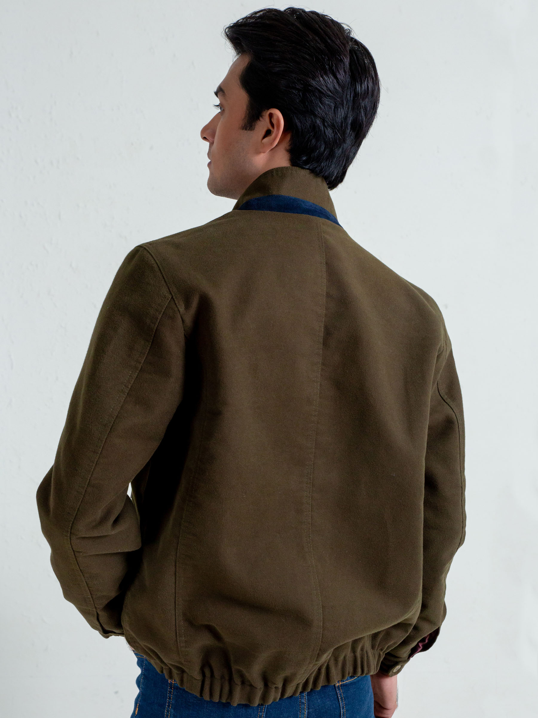 Olive Green Moleskin Jacket – Limited Edition