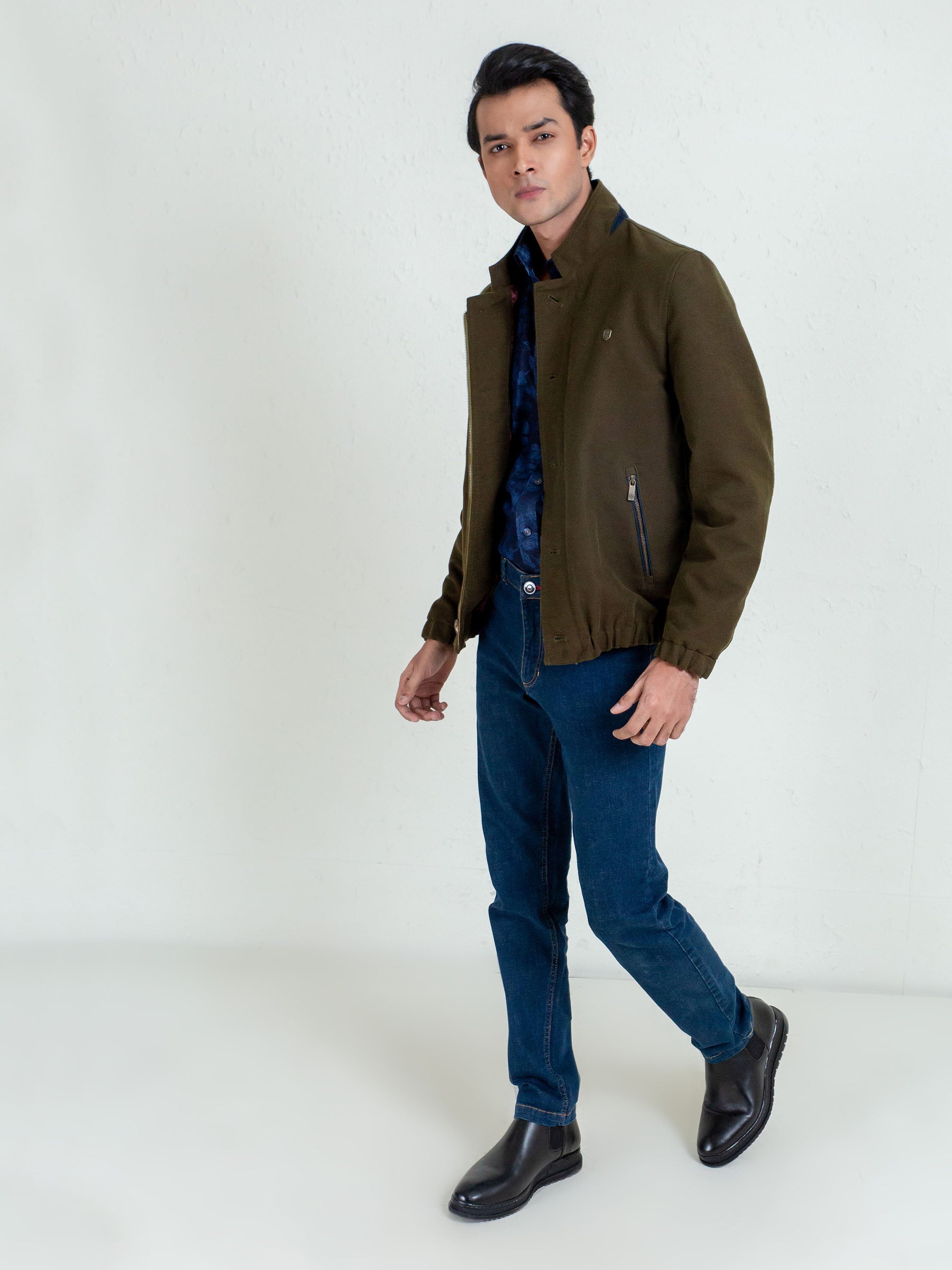 Olive Green Moleskin Jacket – Limited Edition