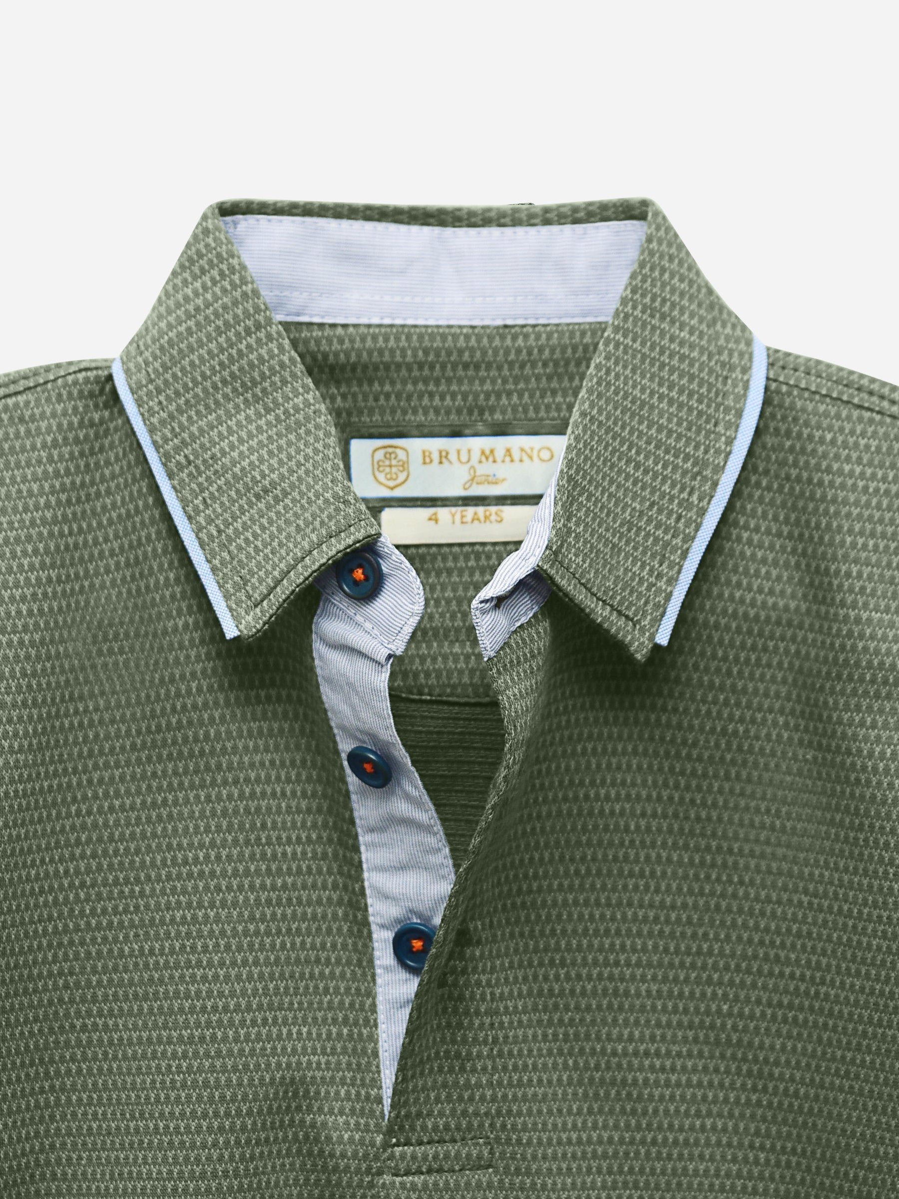 Olive Jacquard Casual Polo