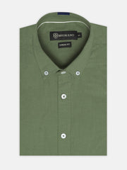 Olive Green Oxford Button Down Shirt