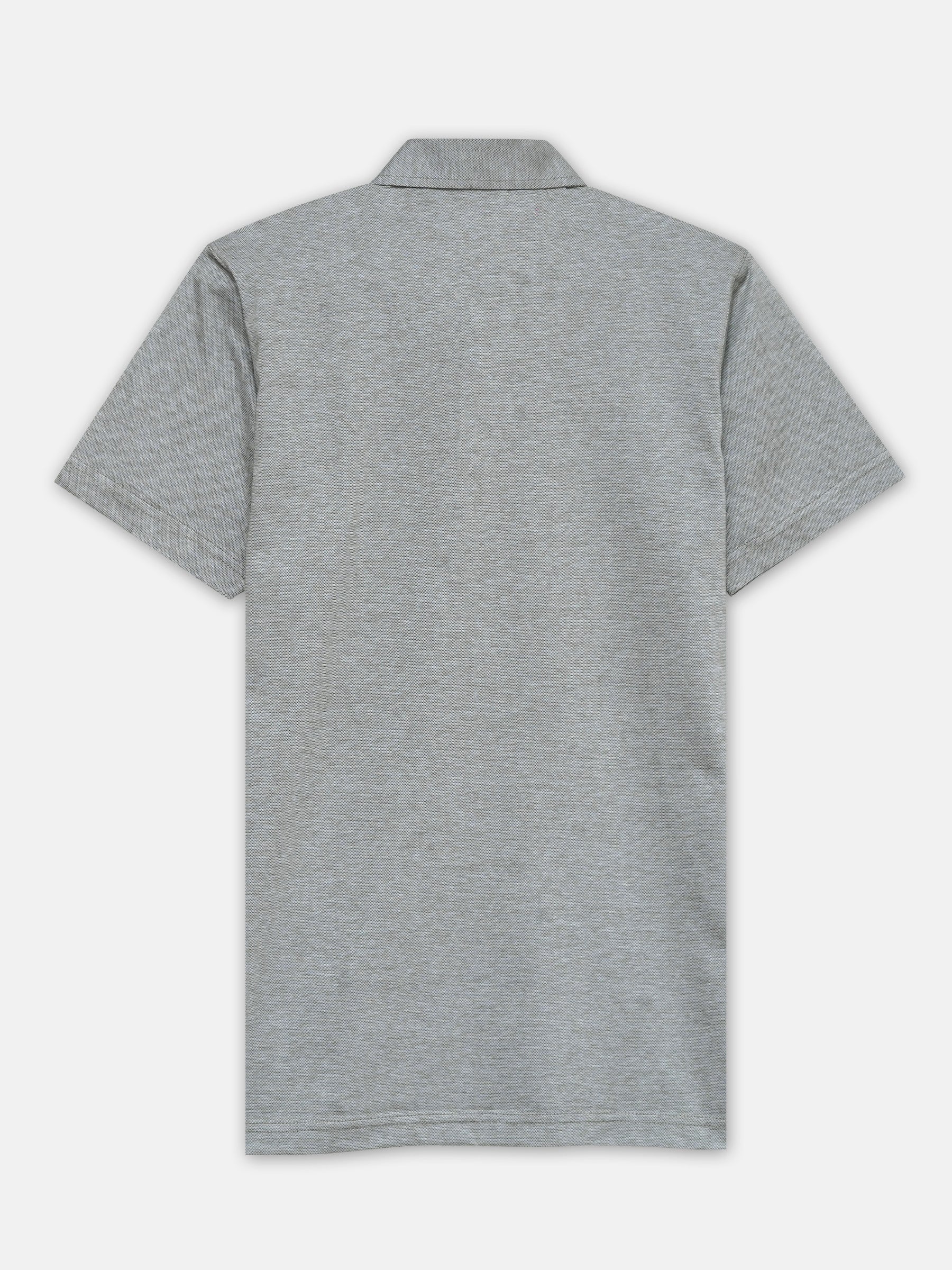 Olive Structured Polo With Cutaway Collar