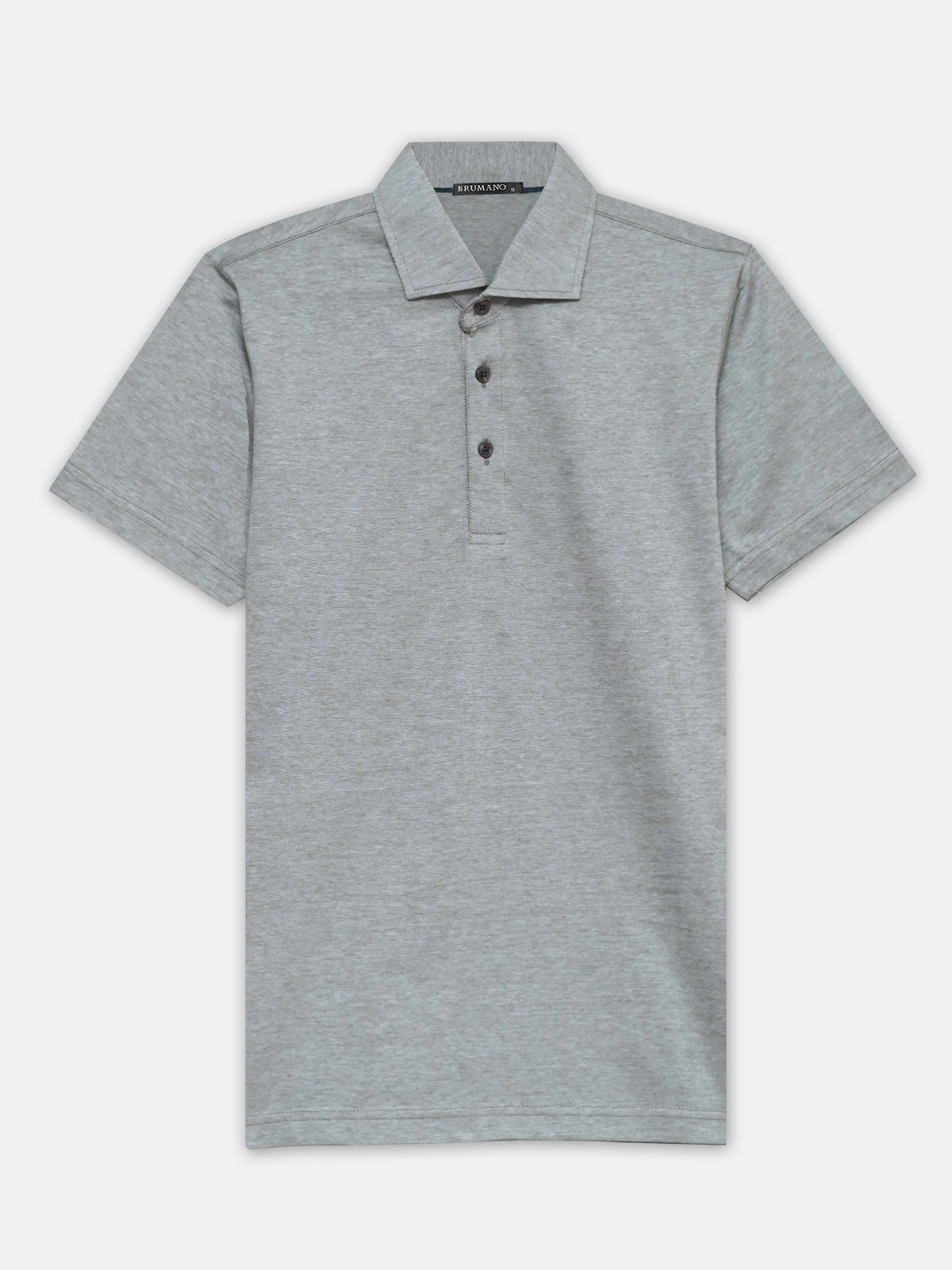 Olive Structured Polo With Cutaway Collar