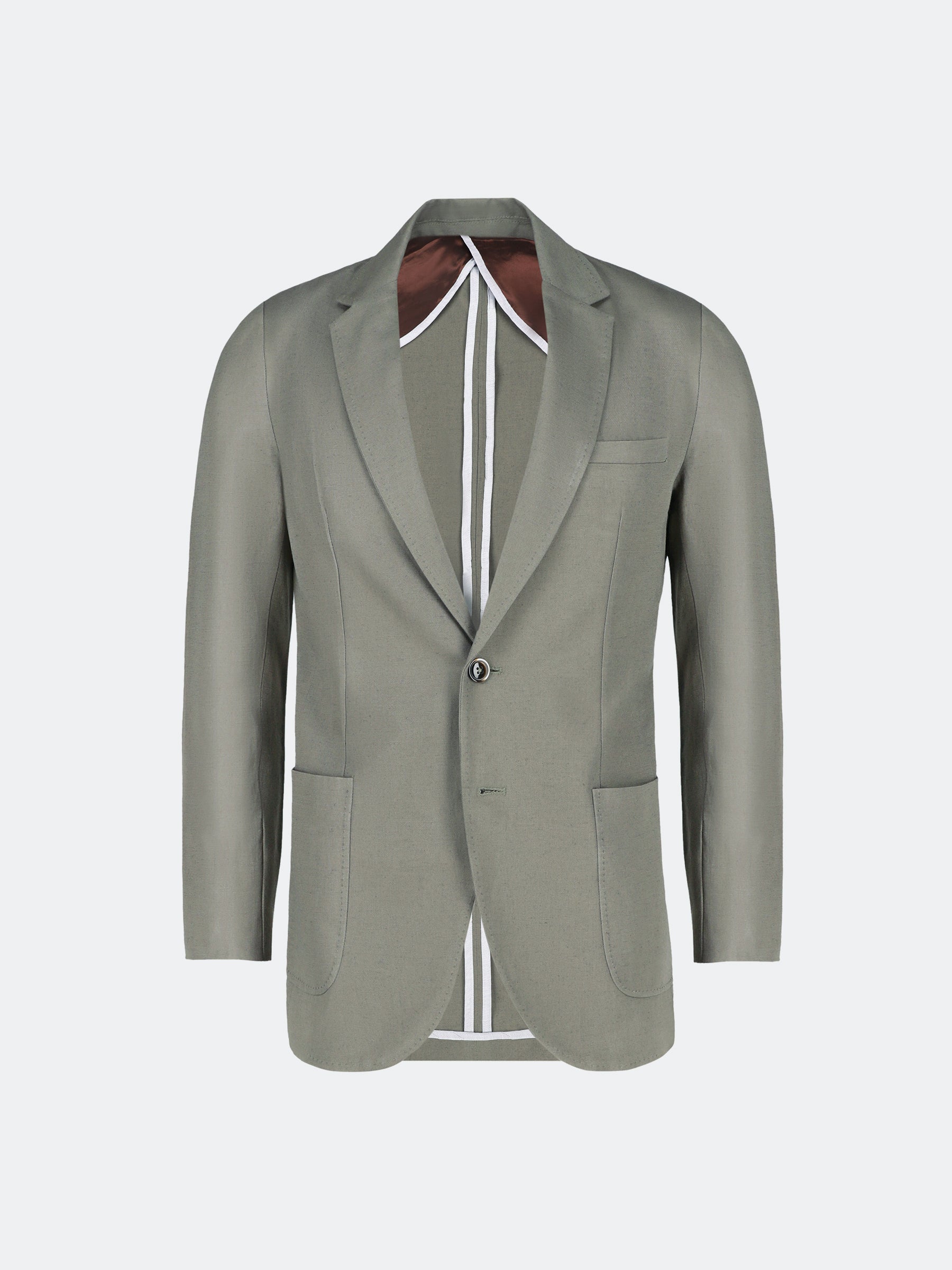Olive Green Light Weight Linen Blazer