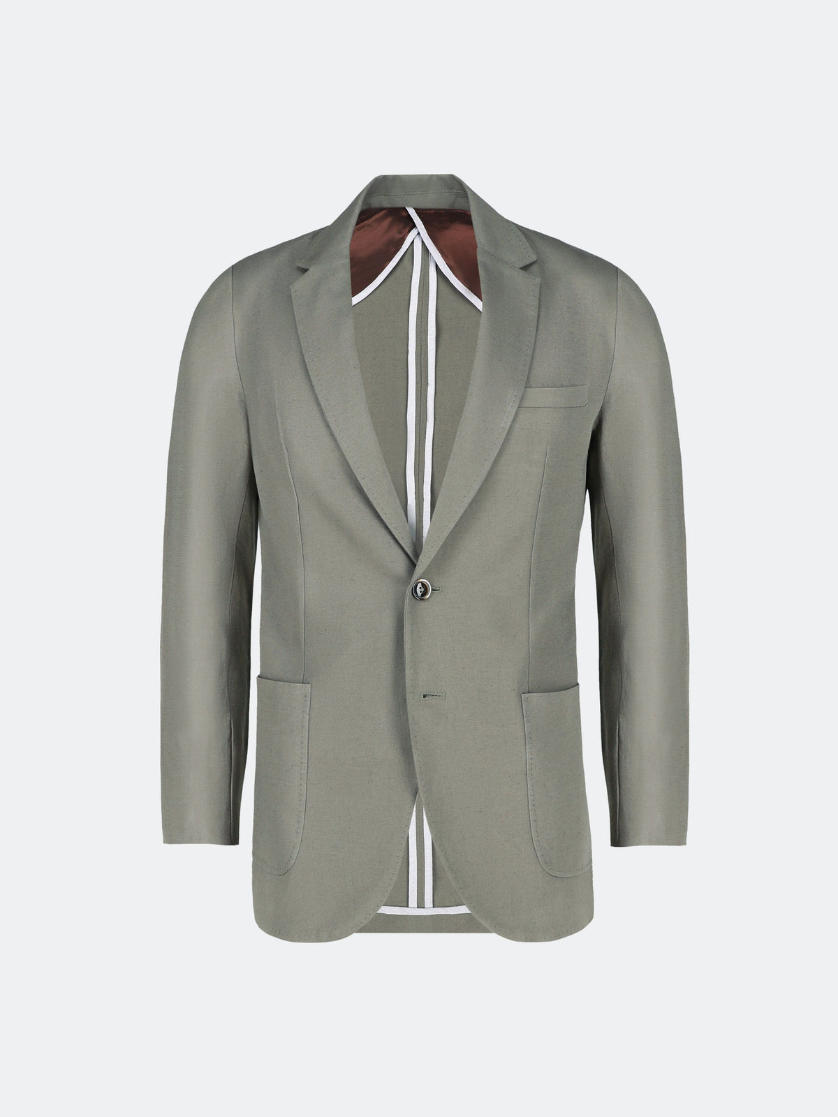 Olive Green Light Weight Linen Blazer