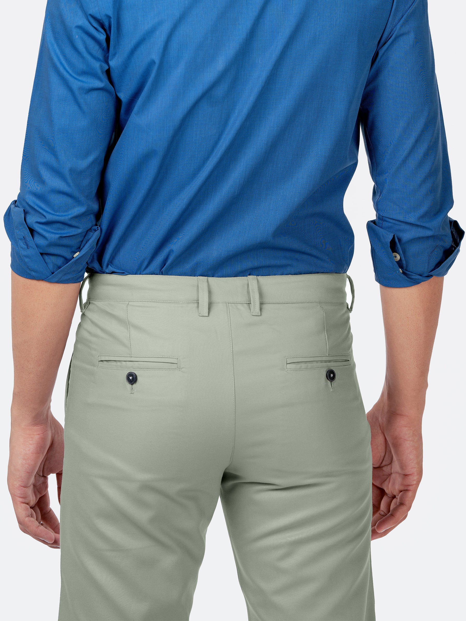 Olive Green Light Weight Relax Fit Chino