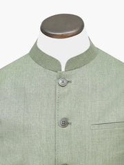 Olive Green Linen Waistcoat
