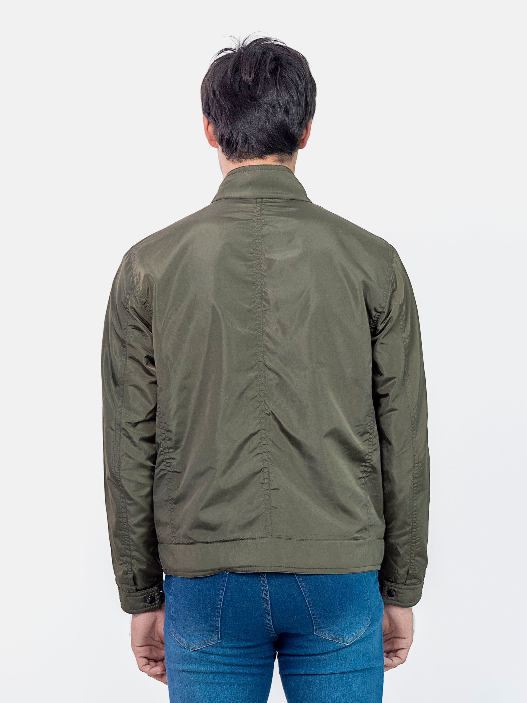 Olive Green Light Weight Harrington Jacket