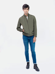 Olive Green Light Weight Harrington Jacket