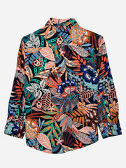Orange Jungle Printed Casual Shirt