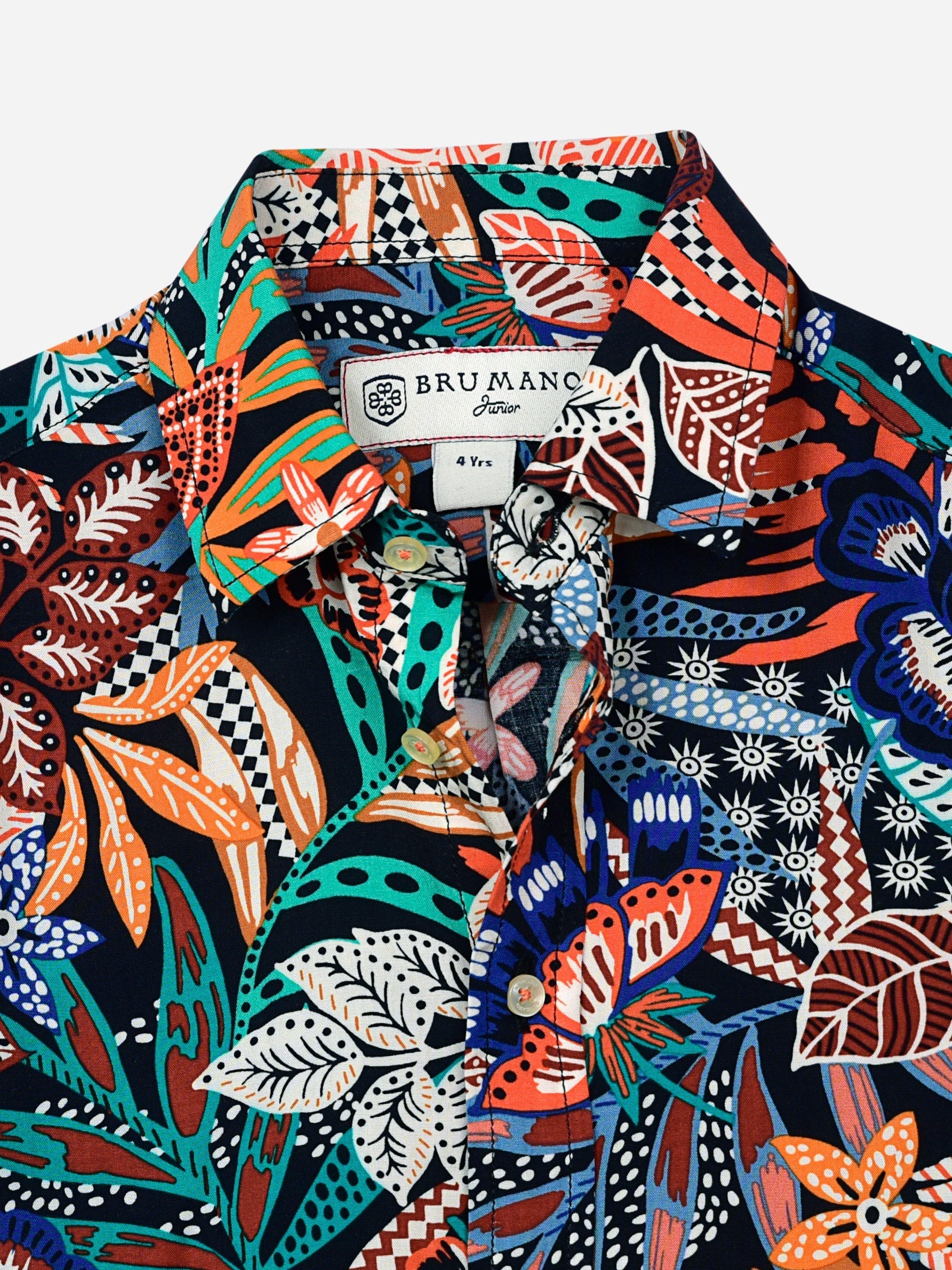 Orange Jungle Printed Casual Shirt