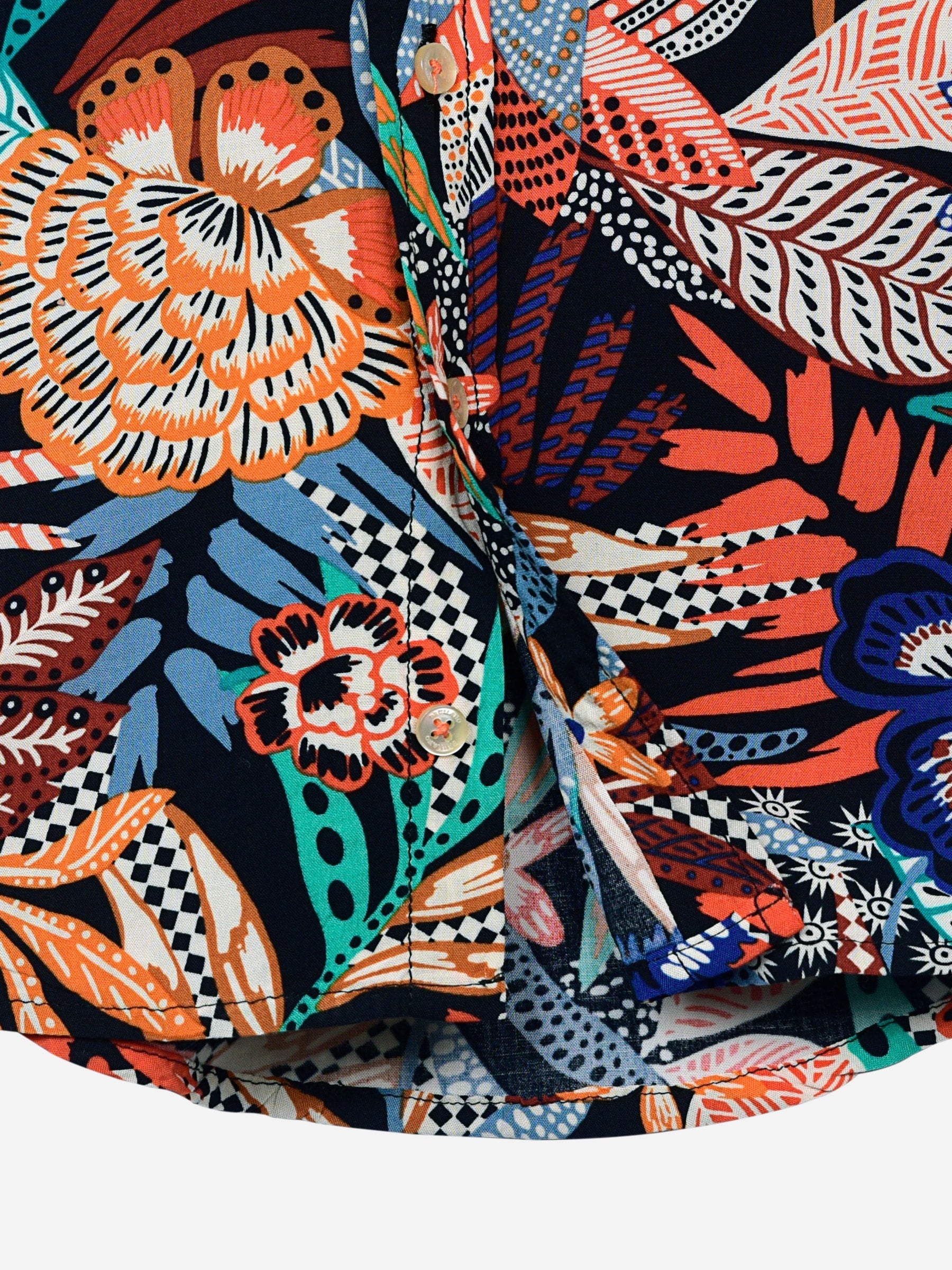 Orange Jungle Printed Casual Shirt