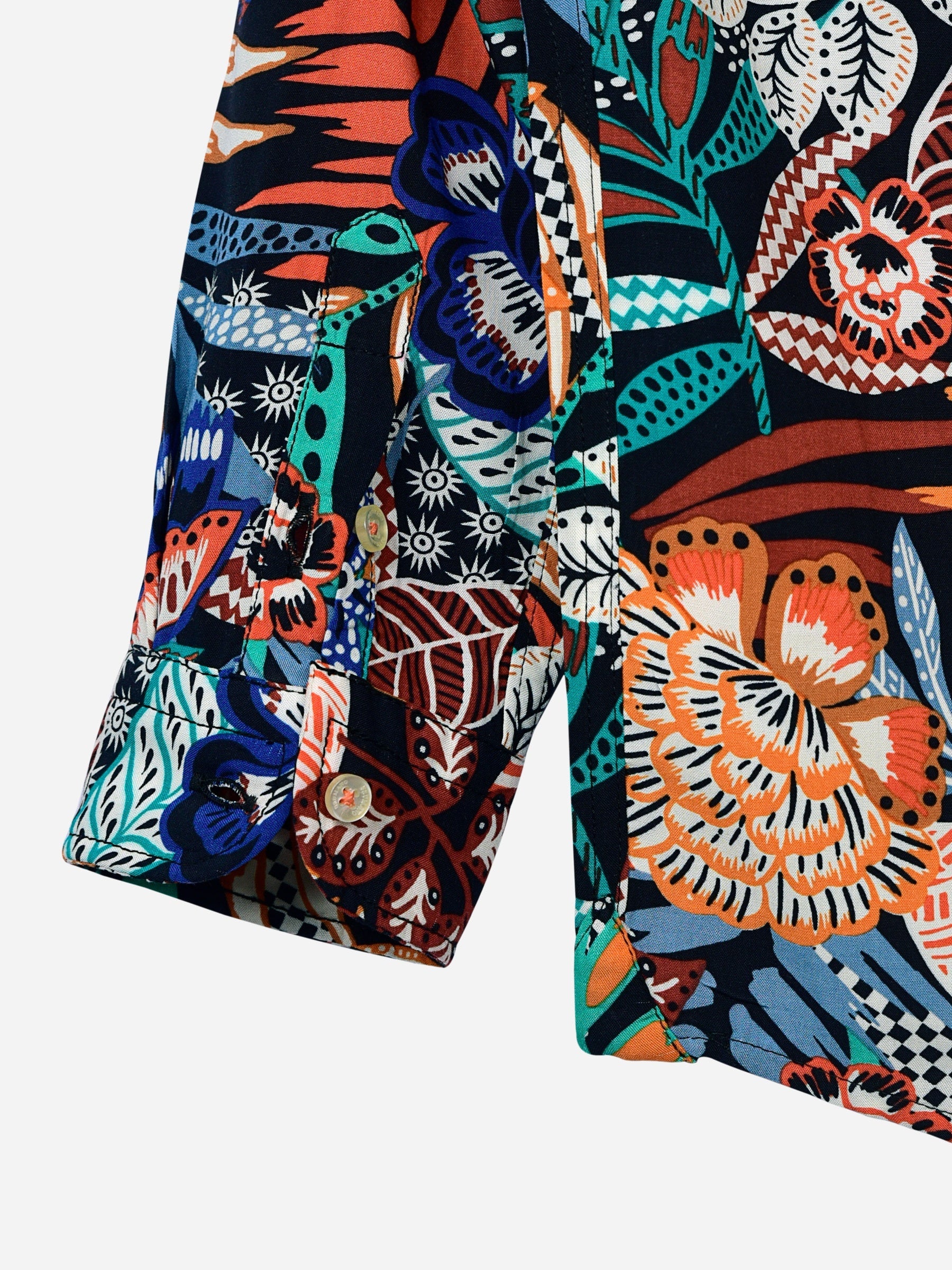 Orange Jungle Printed Casual Shirt