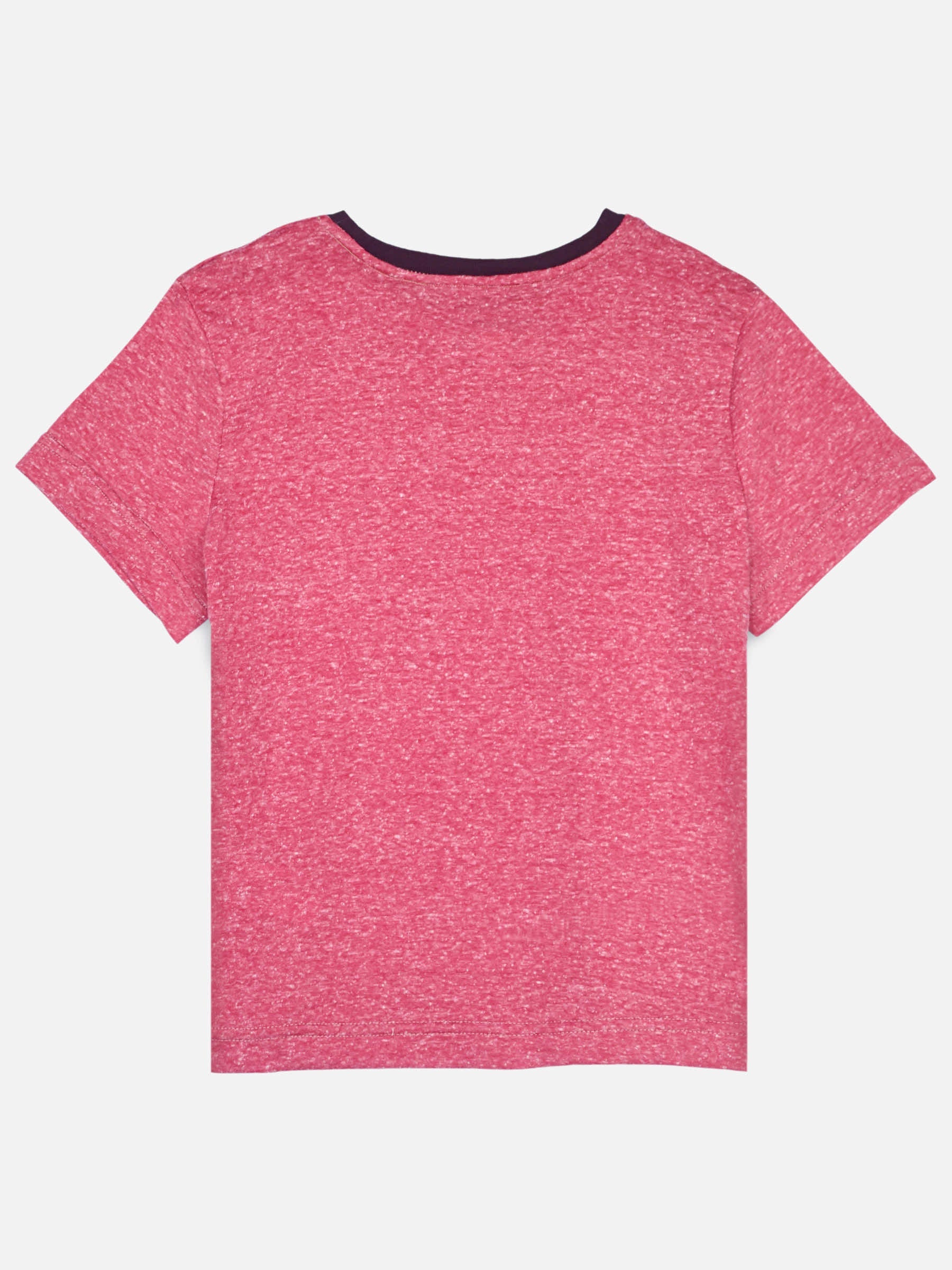 Pastel Red Crew Neck Casual T-Shirt
