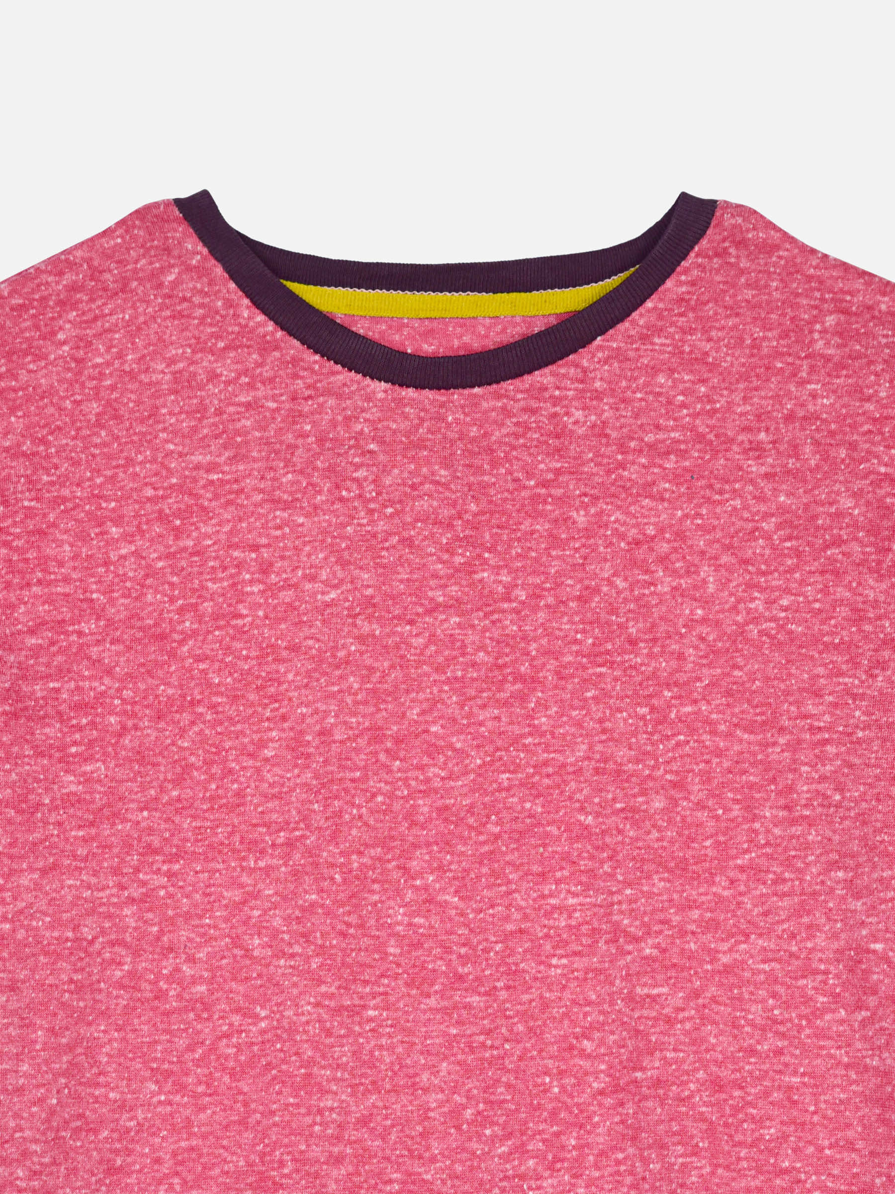 Pastel Red Crew Neck Casual T-Shirt