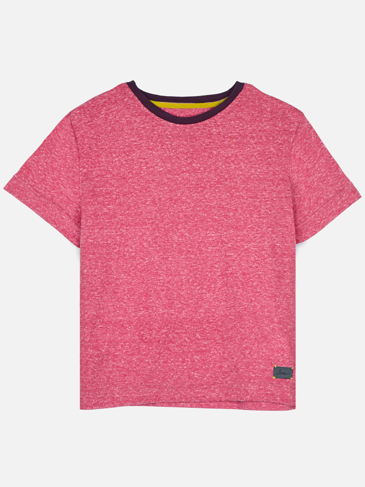 Pastel Red Crew Neck Casual T-Shirt