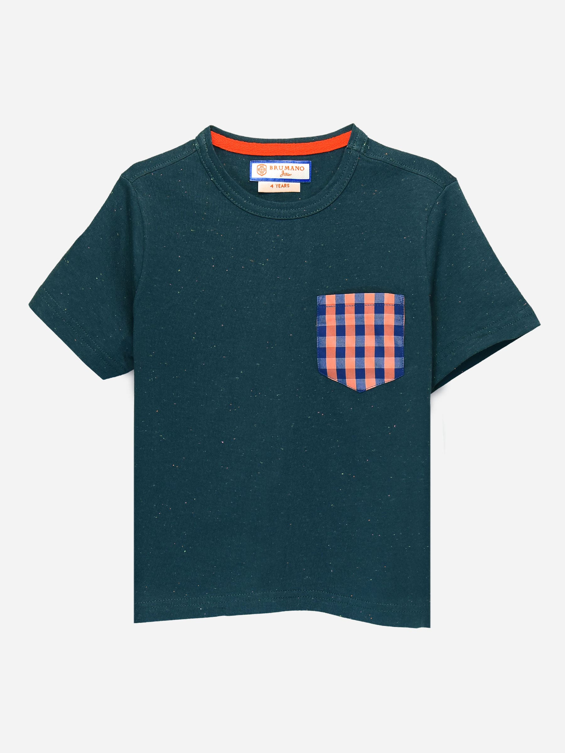 Peacock Blue Short Sleeves Casual T-Shirt