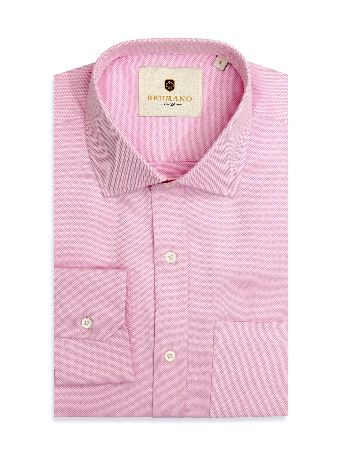 Pink Dobby Structured Shirt