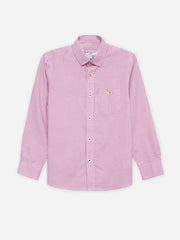 Pink Gingham Checkered Casual Shirt - Junior