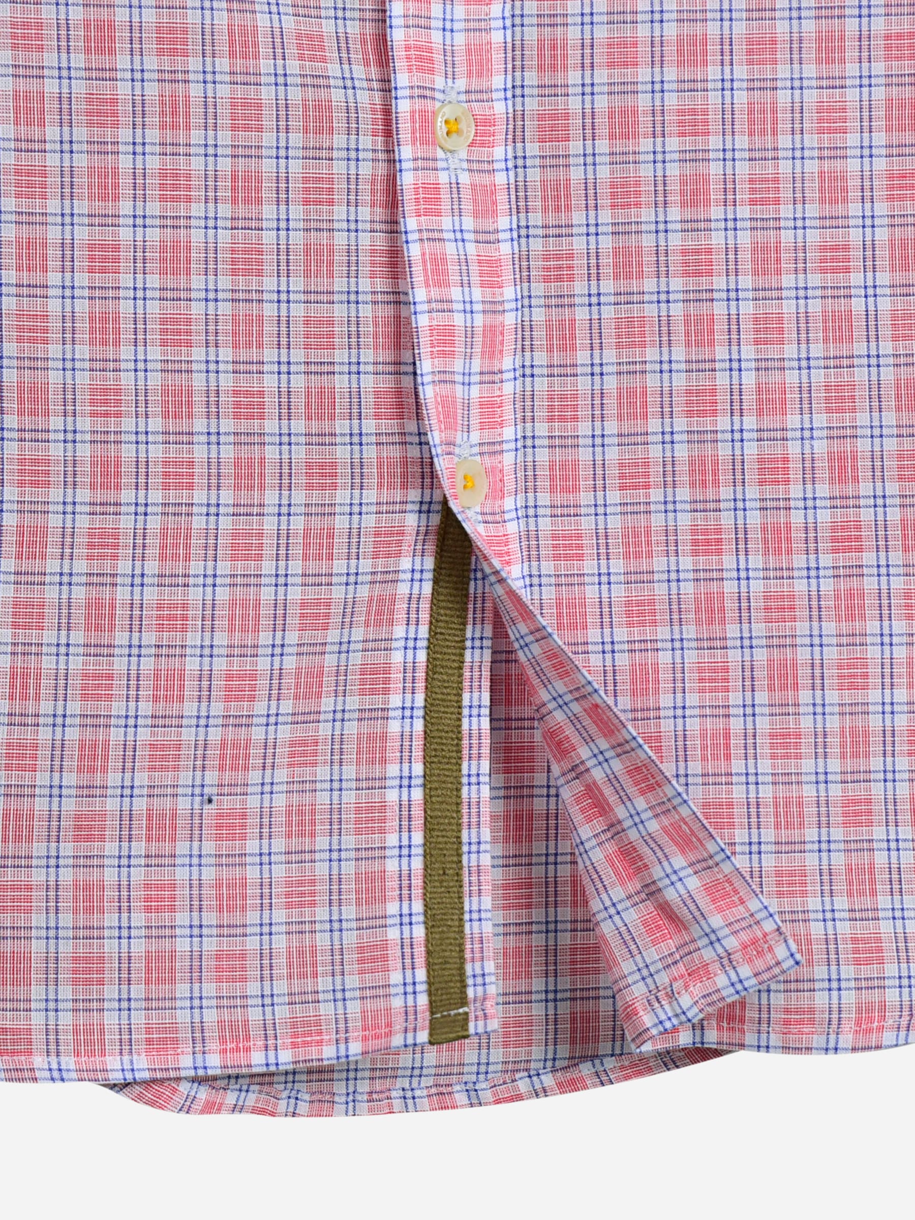 Pink Linen Checkered Short Sleeve Casual Shirt