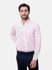 Pink Gingham Formal Button Down Shirt