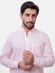 Pink Gingham Formal Button Down Shirt