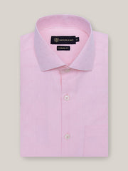Pink Jacquard Patterned Formal Shirt