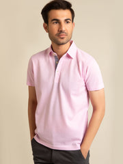 Pink Pique Mercerized Polo
