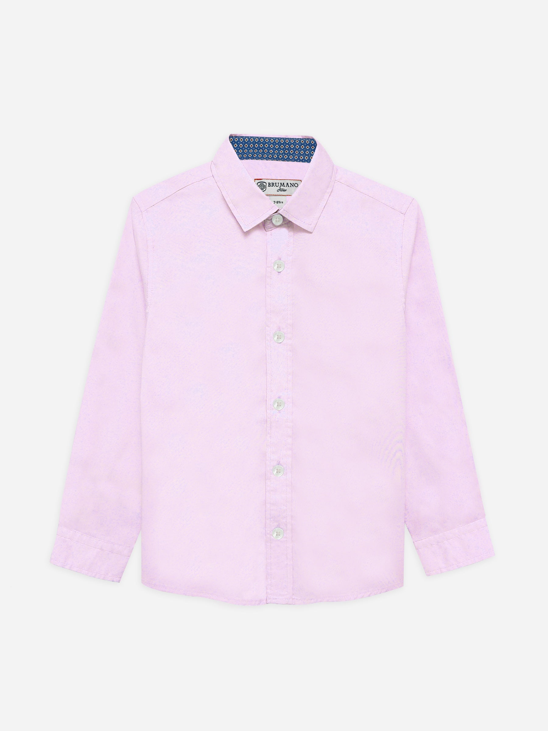 Pink Satin Formal Shirt - Junior