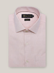 Pink Structured Formal Shirt