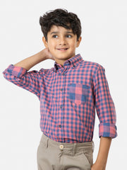 Pink & Blue Gingham Casual Shirt