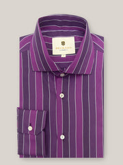 Purple Bold Striped Shirt
